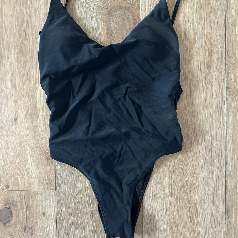 Black One-Piece Swimsuit